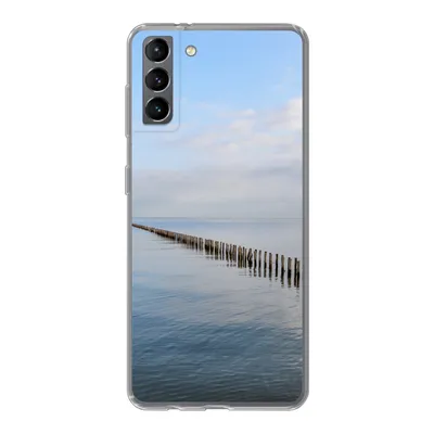 Produktbild von MuchoWow® Handyhülle Schutzhülle Hülle für Samsung Galaxy S21 Plus Nordsee - Wolken - Wasser Silikon Softcase Handy Hülle - Handy-Tasche