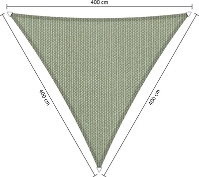 Immagine prodotto di SHADOW COMFORT 4 x 4 x 4 m Tenda da sole triangolare Moonstone Green Same-sided