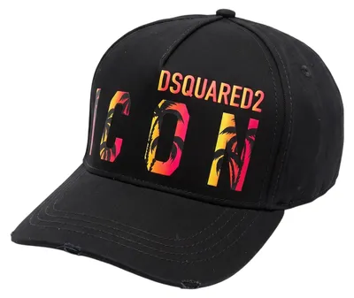 Imagen del producto de Gorra de béisbol Dsquared2 Icon Sunset, de algodón, color negro