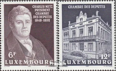 Produktbild von Briefmarken Luxemburg 1987 Mi 1183-1184 (kompl.Ausg.) postfrisch Abgeordnetenk.