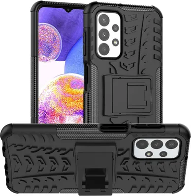 Produktbild von König Design Hülle kompatibel mit Samsung Galaxy A23 Kunststoff Soft Handyhülle - Handy Case Schwarz
