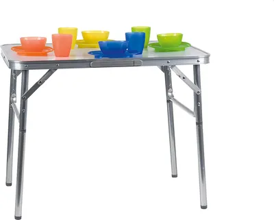 Produktbild von Campingtisch klappbar mit Tragegriff Alu L75xB55xH60cm