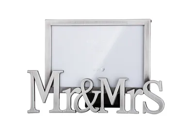 Produktbild von Gilde Fotorahmen, "Marriage", Schriftzug, Metall, silberfarben, VE 3, L. 9 cm, B. 21 cm, H. 14 cm 50072 4001250500728