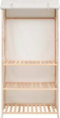 Produktbild von vidaXL Kleiderschrank mit 3 Ebenen 79 x 40 x 170 cm