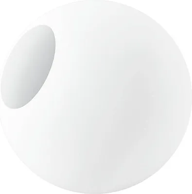 Globe Lampenschirm - Ersatzlampenschirm - Mattes weißes Glas - Geeignet für Wand- und Deckenleuchten - Hochwertige