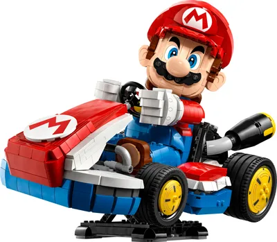 Produktbild von LEGO Super Mario: Mario Kart: Mario & Standard-Kart –  Nintendo Figur und baubares Auto für Gaming-Fans –  Sammlerstück für erwachsene Gamer und Fans von Videospielen 72037
