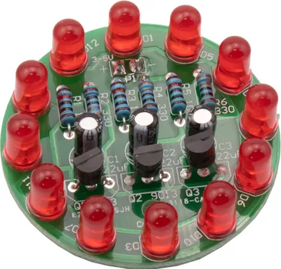 Produktbild von Bausatz: LED-Lauflicht zum Löten (Rot)