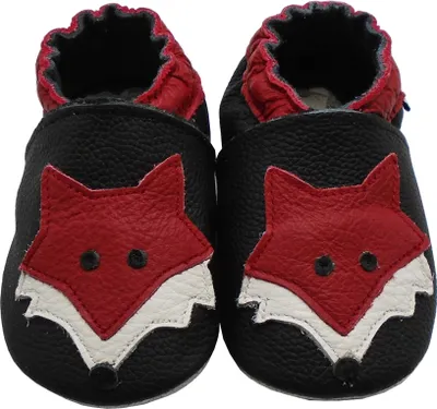 Produktbild von Mejale Baby Lederschuhe Kleinkind Kleinkind Weiche Sohle Mokassins Schuhe Jungen Mädchen Pre-Walker Schwarz, Größe 24