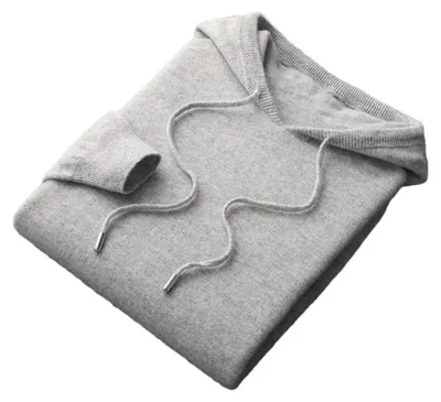 Productafbeelding van Heren Gebreide Hoodie Sweater voor Herfst en Winter