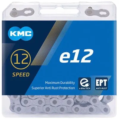 Produktbild von Kmc E12 Ept Anti-rust 12s Kette Silber 130 Links / 12s Silber 130 Links