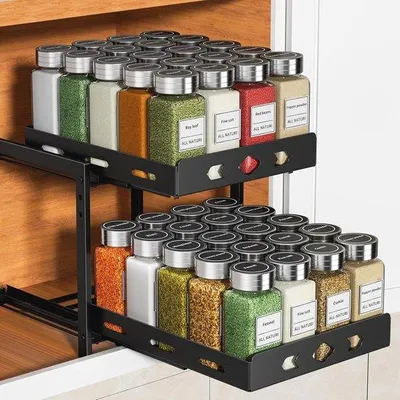 Produktbild von Famanu Kräuterregal Verstellbar - Uittrekbare Organizer für Schränke