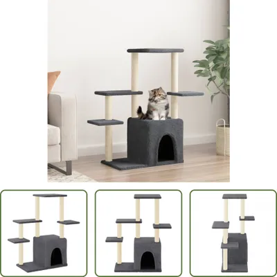 Obrázok produktu pre The Living Store Škrabadlo so sisalovými škrabadlami Dark Grey 97,5 cm