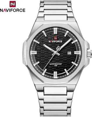 Produktbild von Uhr NAVIFORCE ST-38657 - Silber / Schwarz für Herren KP38657