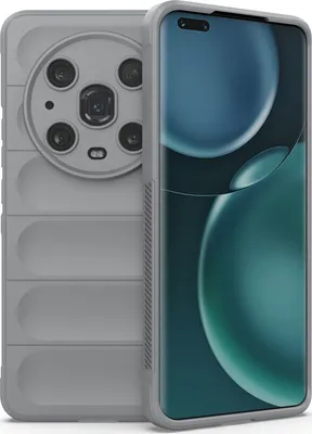 Produktbild von Mobigear Bumpy  HONOR Magic 4 Pro Hülle Flexibles TPU Backcover - Grau