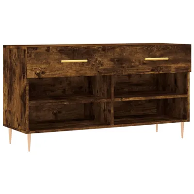 Obrázek produktu pro Botník kouřový dub 102 x 35 x 55 cm kompozitní dřevo