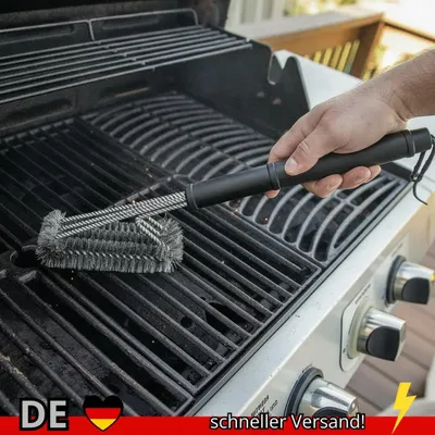 Produktbild von Grill Bürste Sauberes Werkzeug Zubehör Edelstahl Borsten Antihaft-Reinigungs