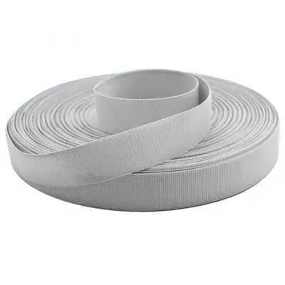 50m Ripsband lichtgrau