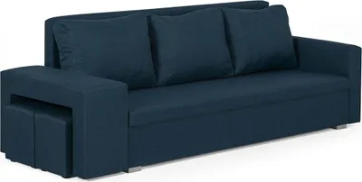 Produktbild von 3-Sitzer-Sofa mit Schlaffunktion MILO2 - Marineblau