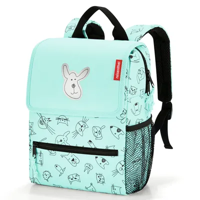 Produktbild von reisenthel Rucksack Kinder 5 Liter backpack cats and dogs -Mint Polyester mit Reflektor 21x28x12 cm - Mint