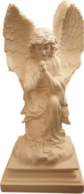 Produktbild von Casa Padrino Jugendstil XXL Deko Skulptur Engel Beige H. 80 cm - XXL Garten Deko Figur - XXL Garten Deko Accessoires - Barock & Jugendstil Garten Deko