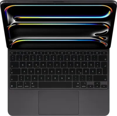 Produktbild von Apple Magic Keyboard - Tastatur und Foliohülle - mit Trackpad - hinterleuchtet - Apple Smart connector - QWERTZ - Deutsch - Schwarz - für 13-inch iPad Pro (M4)