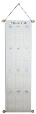 Produktbild von RNK Geburtstagskalender 230 x 891mm