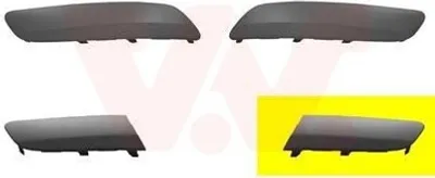 Image de VAN WEZEL Cache pare-chocs avant gauche pour VW Golf V Jetta III