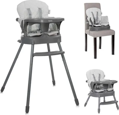 Image de Lorelli Siesta Gris Chaise haute 3 en 1 1010053-2506
