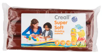 Produktbild von Creall Supersoft Knetblock 500g Braun