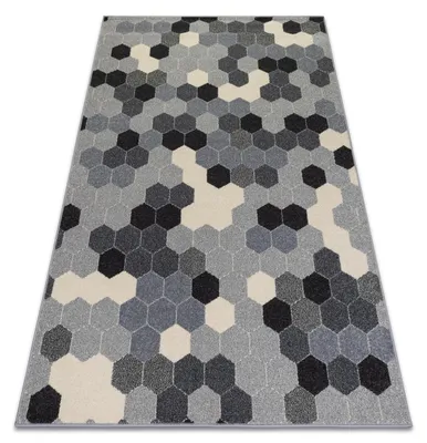Produktbild von Teppich HEOS 78537 grau / creme HEXAGON Grau 190x270 cm