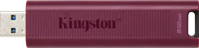 Zdjęcie produktu dla Kingston Technology DataTraveler Max, 512 GB, USB Typu-A, 3.2 Gen 2 (3.1 Gen 2), 1000 MB/s, Łożysko tulejowe, Czerwony