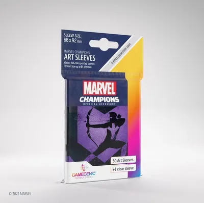 Image de Marvel Champions Art Sleeves Hawkeye 50+1 Pochettes de cartes standard