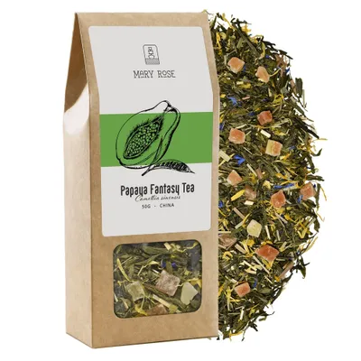 Obrázek produktu pro Mary Rose - Zelený Čaj Papaya Fantasy - 50 g