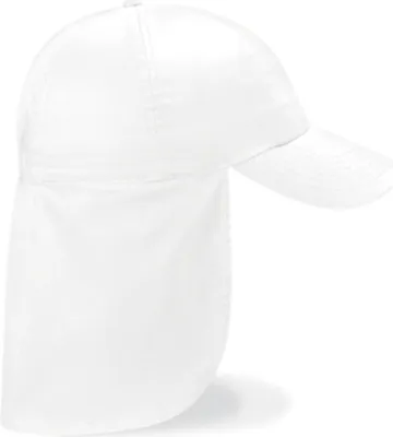 Produktbild von Beechfield B11B | Junior Legionnaire Style Cap / Kappe / Mütze / Hut - Farbe: White - Größe: One Size