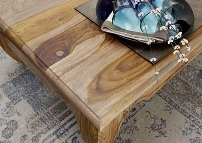 Produktbild von MASSIVMOEBEL24 Couchtisch Sheesham 130x75x40 braun lackiert OPIUM #632