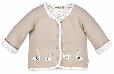 Produktbild von BONDI Baby Wendejacke "Gänschen" 93955 | Cappuccino Größe: 86