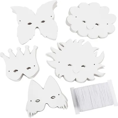 Produktbild von Creativ Company Fantasimasker White, 100..