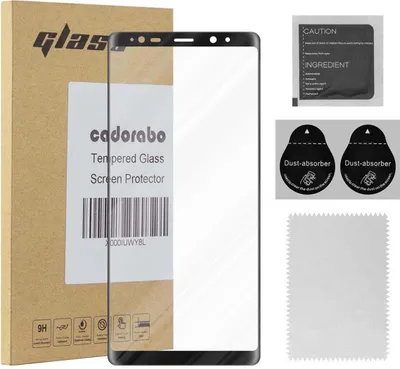 Produktbild von Cadorabo Panzerfolie für Samsung Galaxy NOTE 8 Schutzfolie in Schwarz Folie Full Glue Tempered Display-Schutzglas