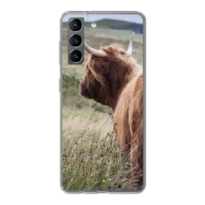 Produktbild von MuchoWow® Handyhülle Schutzhülle Hülle für Samsung Galaxy S21 Schottische Highlander - Natur - Meer Silikon Softcase Handy Hülle - Softcase
