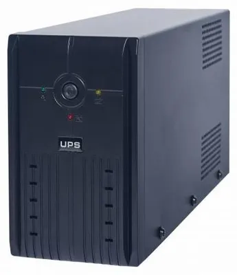 Imagen del producto de EUROCASE, fuente de alimentación ininterrumpida (SAI) EA200LED, 1200 VA, con puertos USB y RJ11, tipo "Line Interactive"