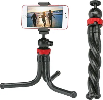 Obrázek produktu pro Stativ pro selfie tyč - flexibilní stativ - černý