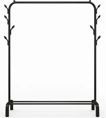 Image de Portant penderie à vêtements avec étagères à chaussures 143x96x42 cm