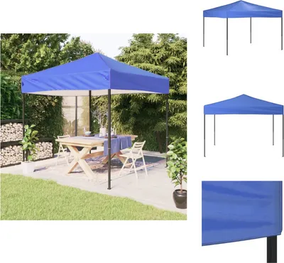 Produktbild von vidaXL Partyzelt Faltbar Blau 3x3 m -  Pavillons & Partyzelte