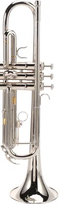 Produktbild von Trompete,B-Trompete,Trompete mit Mundstück,Silber Trompete,Messing Trompete,Musikinstrumente