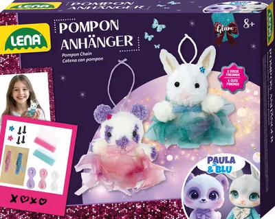 Produktbild von Lena Pompon Bastelset - kreatives Spielzeug für Kinder ab 8 Jahren