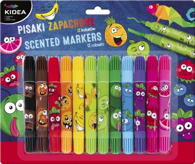 Immagine prodotto di Penne profumate bifacciali 12 colori Kidea