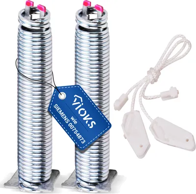 Produktbild von Türscharnierfedern 2x + Seilzügen passend wie Siemens 00754873 für Geschirrspüler