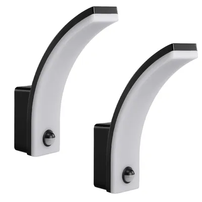 Produktbild von 2x LED-Lampe mit Bewegungsmelder 20W IP65