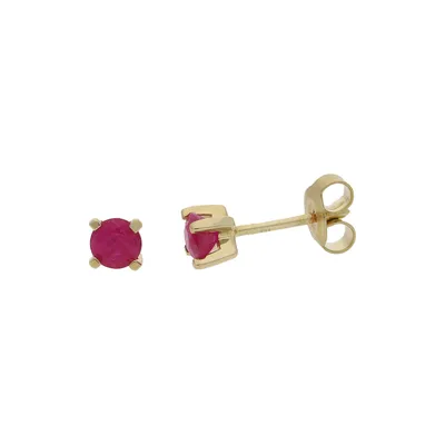 Produktbild von JuwelmaLux Ohrstecker 333 Gold mit Rubin JL39-06-0327