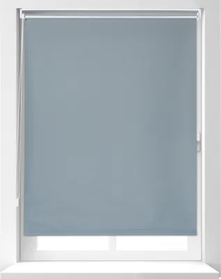 Produktbild von Relaxdays Thermorollo, ohne Bohren, Klemmfix, Kettenzug, 100x160 cm, Stoffbreite 95 cm, blickdichtes Klemmrollo, grau
